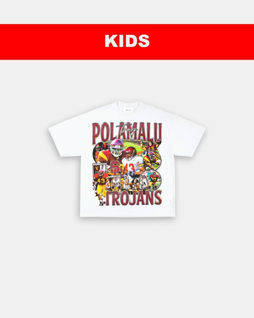 TROY POLAMALU - USC- KIDS TEE
