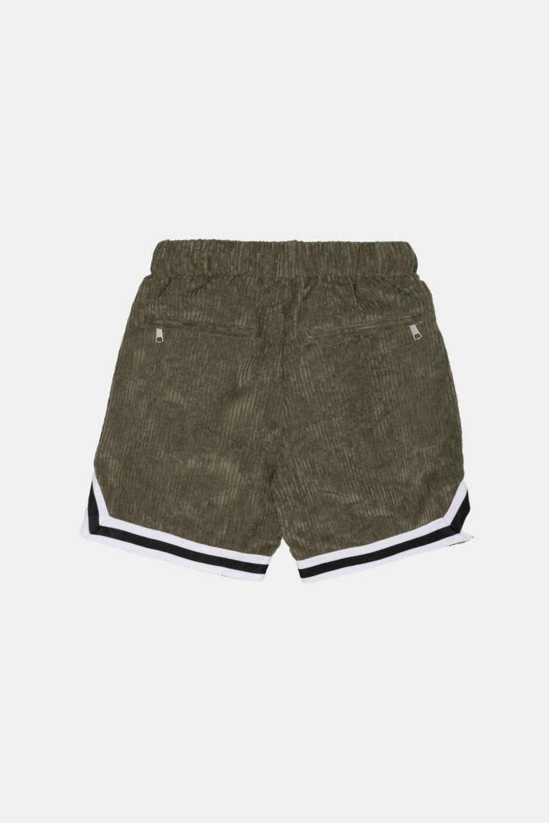 CORDUROY SHORTS (OLIVE)
