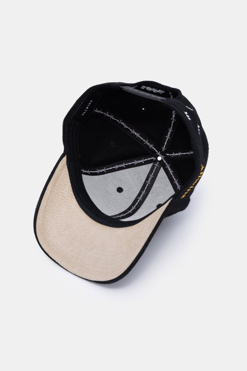 3D "A" BLOCK - ALLWINS HAT (BLACK/YELLOW)
