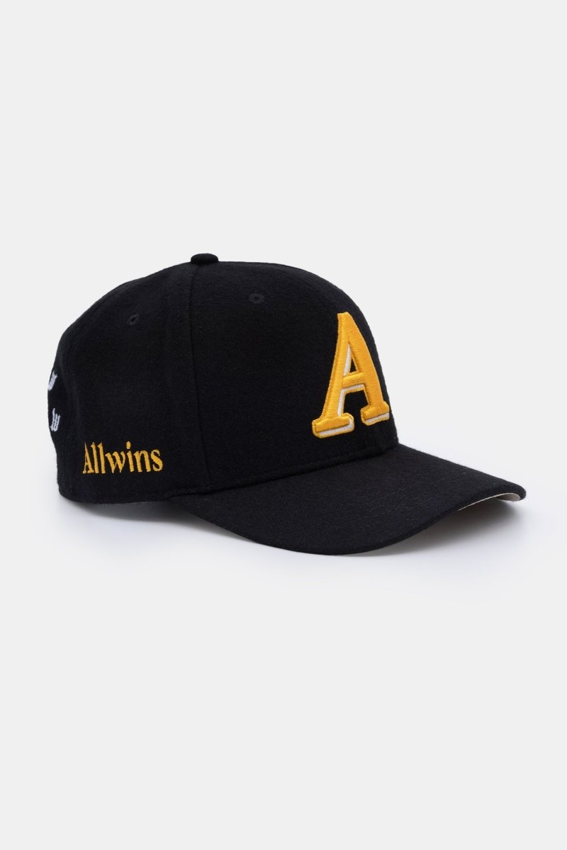 3D "A" BLOCK - ALLWINS HAT (BLACK/YELLOW)
