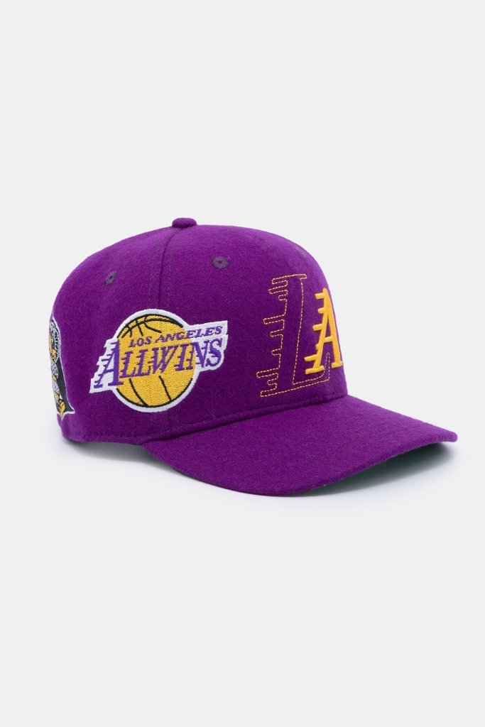 ALLWINS - LAKERS LA HAT (PURPLE)