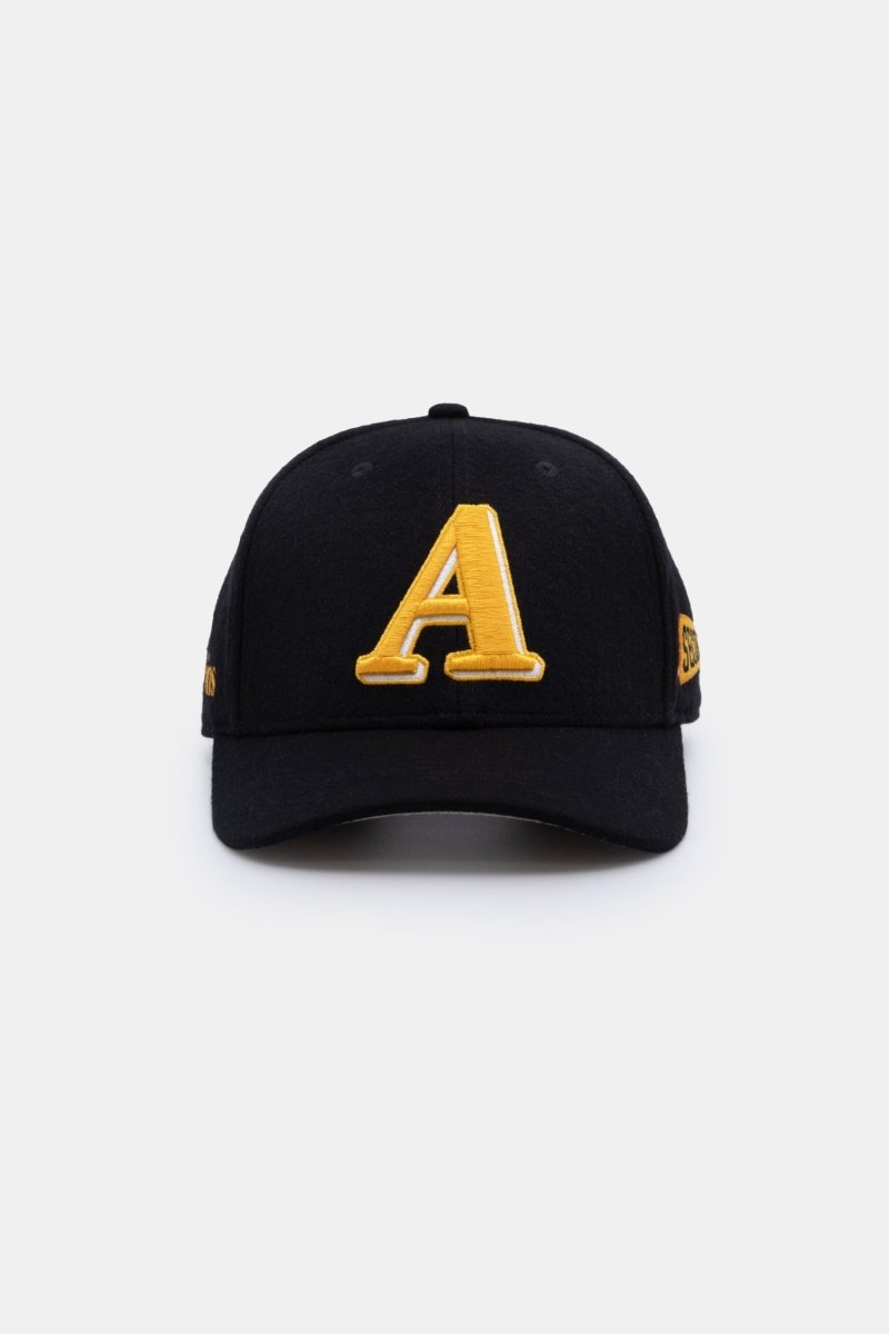 3D "A" BLOCK - ALLWINS HAT (BLACK/YELLOW)