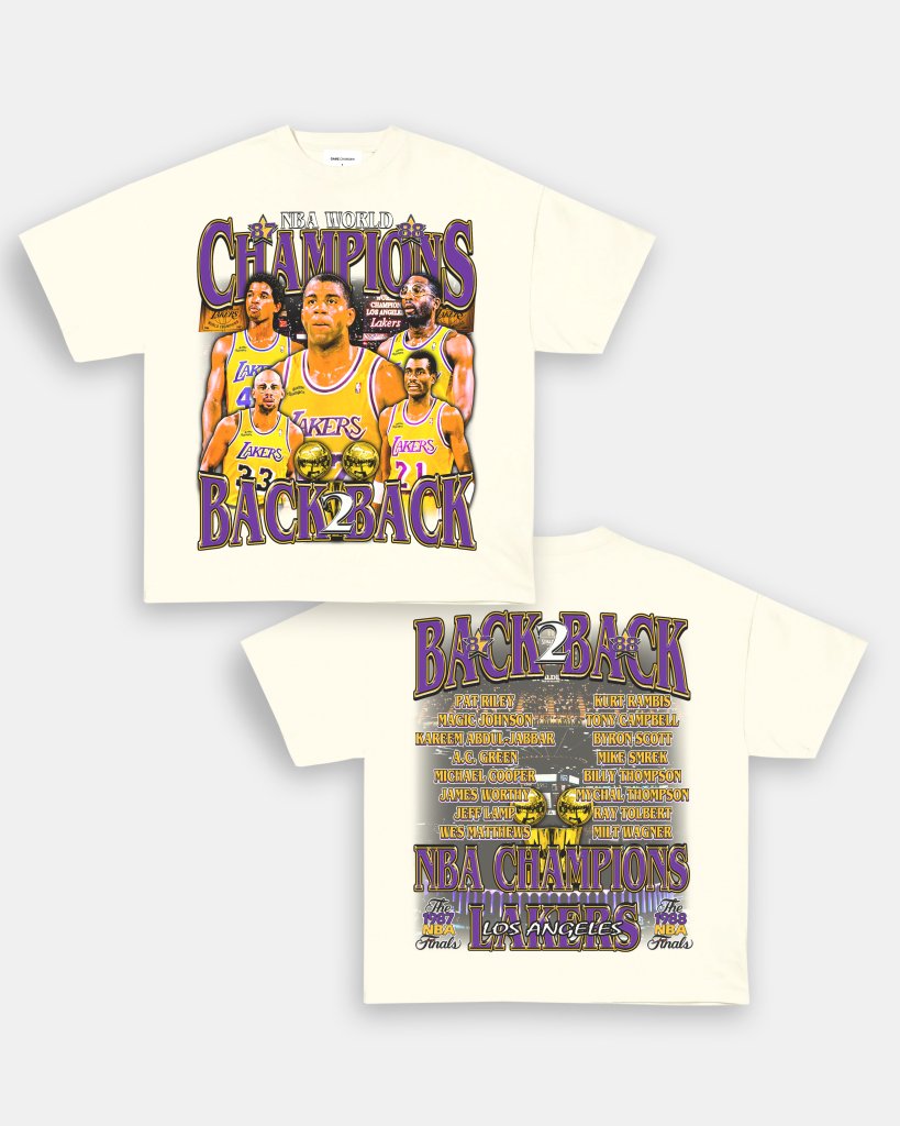 87 & 88 NBA CHAMPS TEE - [DS]