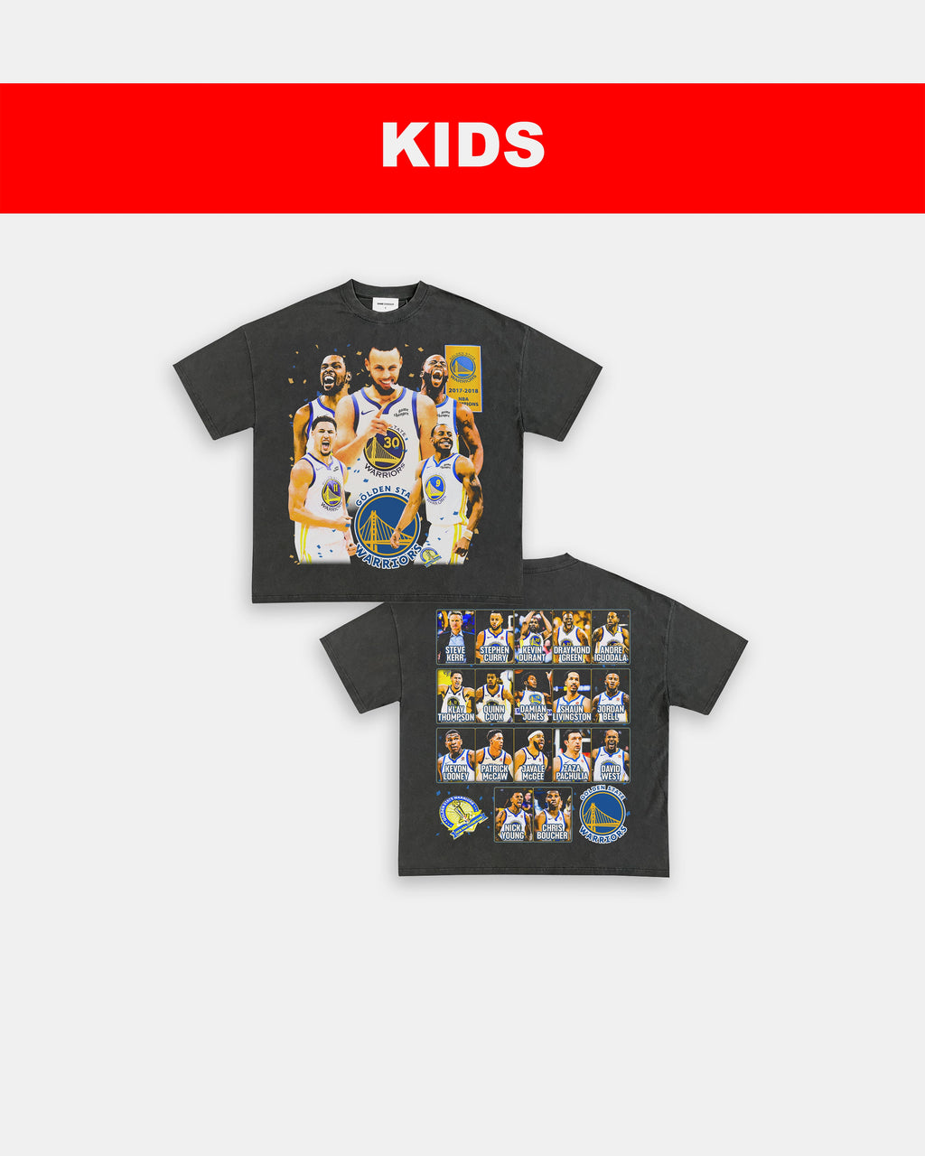 2018 NBA CHAMPS - KIDS TEE - [DS]
