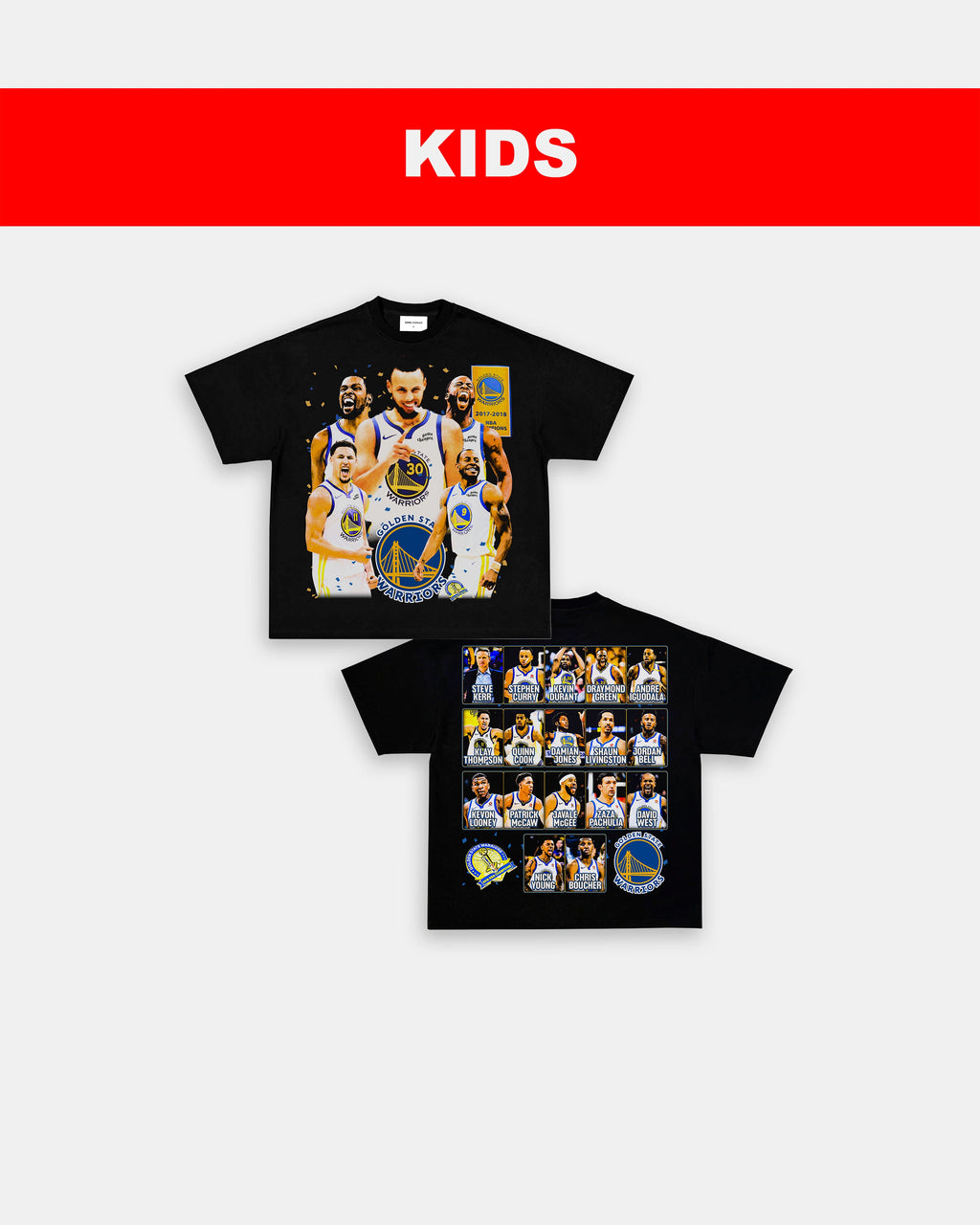 2018 NBA CHAMPS - KIDS TEE - [DS]