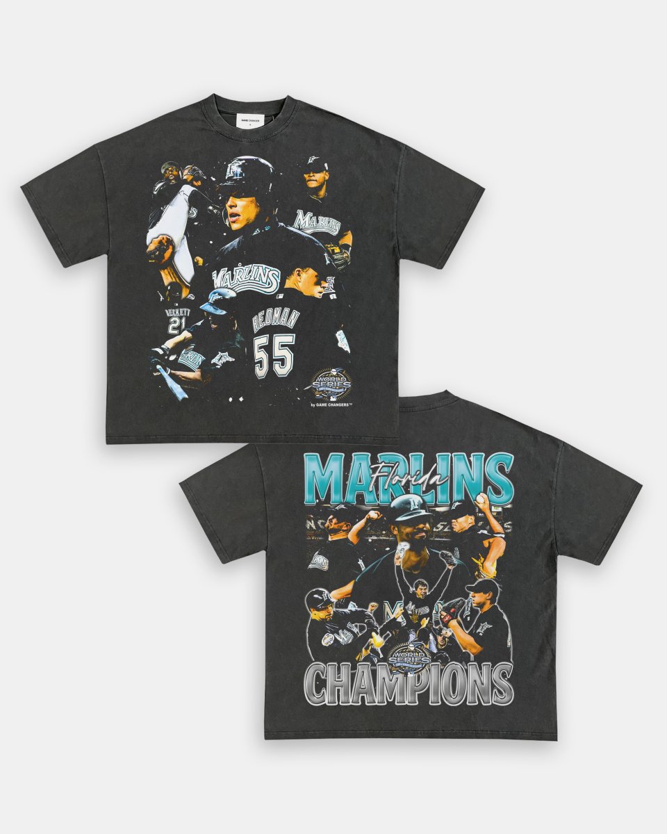 2003 WORLD SERIES CHAMPS - MARLINS TEE - [DS]